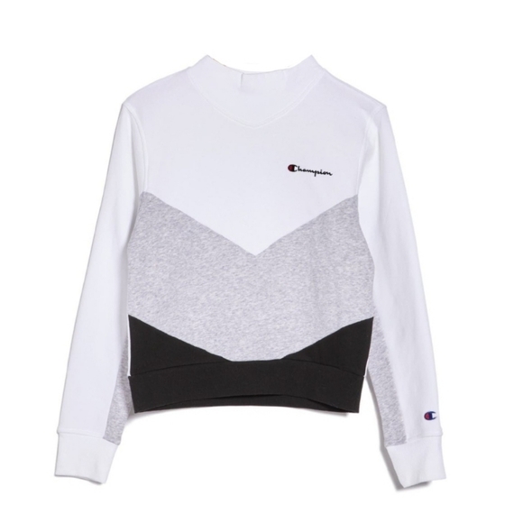 Womens Champion Campus Fleece Mock Neck 